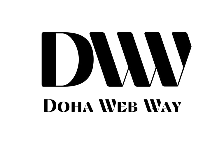 Doha Web Way logo featuring stylized DWW letters in black with company name below
